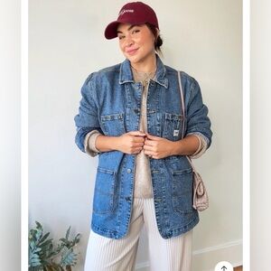 Lee’s Classic Oversized Denim Chore Jacket - spring, fall, viral Jean Jacket - M